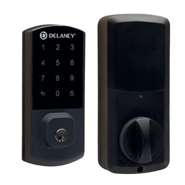 Delaney Hardware Nexus Smart Lock in Matte Black