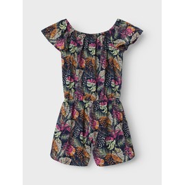 NAME IT Girls' Nkfvinaya SS Playsuit Fffff Noos, Blazer navy