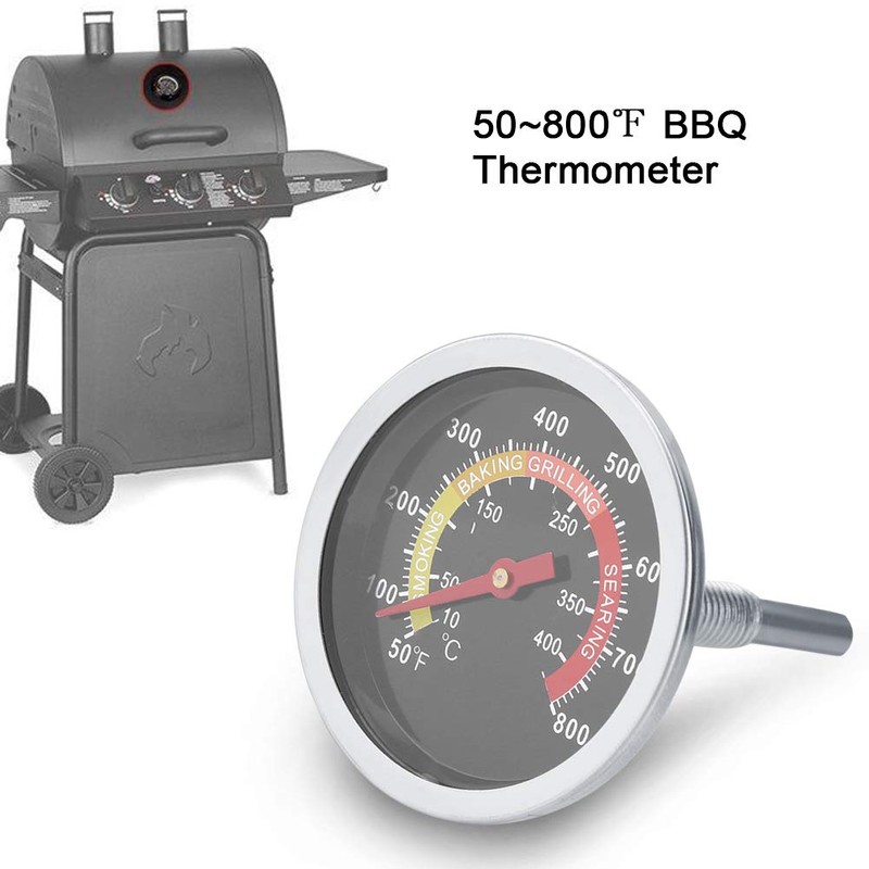Baverta Thermometer BBQ Thermometer Stainless Steel BBQ Thermometer Temperature Meter
