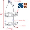 Simple Houseware Stainless Steel Bathroom Hanging Shower Head Caddy Organizer