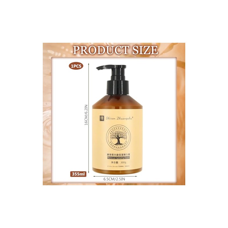 Meanju Long-Lasting Styling Moroccan Volume 300 g, Moroccan Curl Cream,