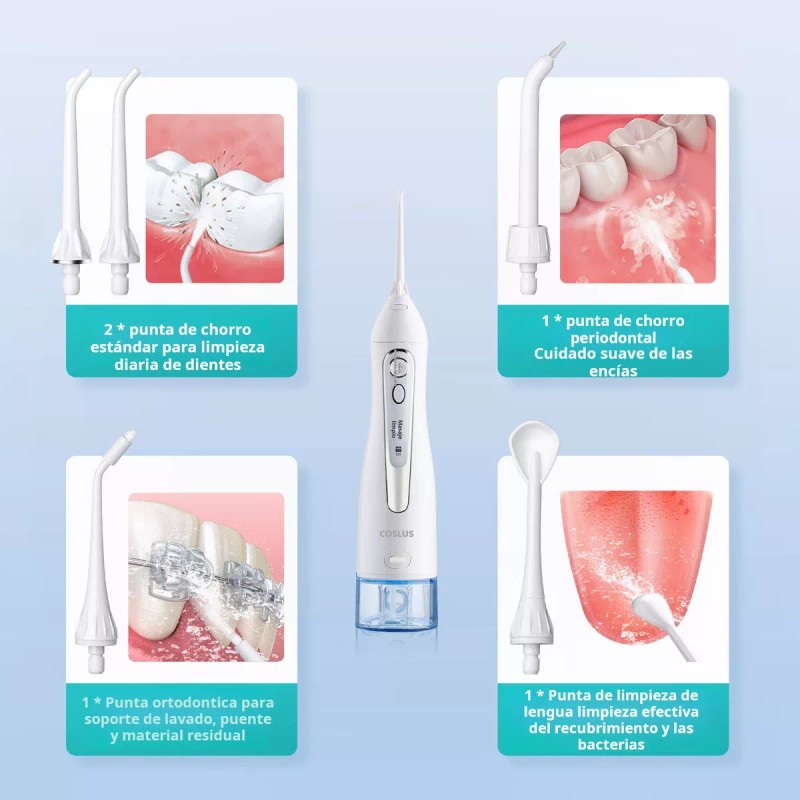 Coslus Flosser Dental De Agua Dental Pick: Irrigador Oral Color