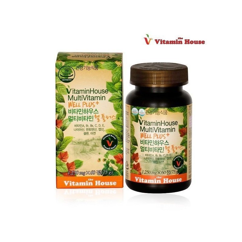 Vitamin House Multivitamin Well Plus 60 tablets / 비타민하우스 멀티비타민