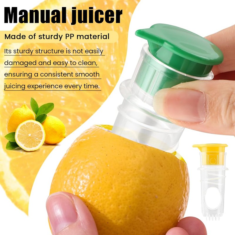 2pcs Lemon Juicer Squeezer,2025 New Screw-Top Lemon Squeezer Manual Lemons