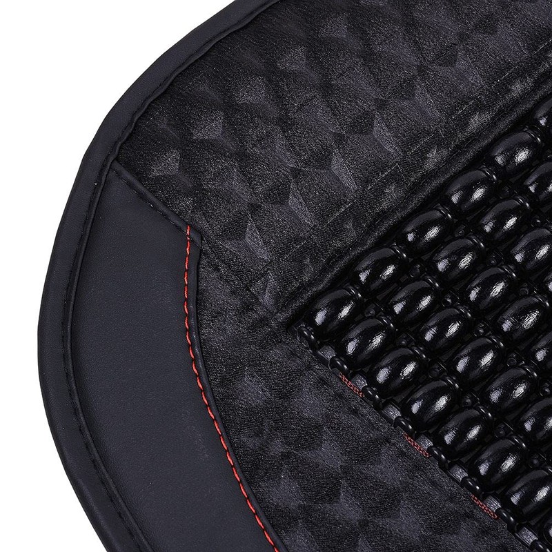 Blueshyhall Wooden Beaded Car Seat Cover Comfortable Massage Car Seat