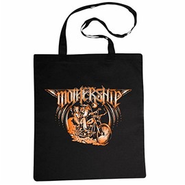 Reifen-Markt Shoulder Bag Biker – Rocker – Gothic – Vintage – Skull – Ghost – Chopper – Custom Bike – Ghostwriter – MC – Biker Club Shopping Bag School Bag Gym Bag in Black, black