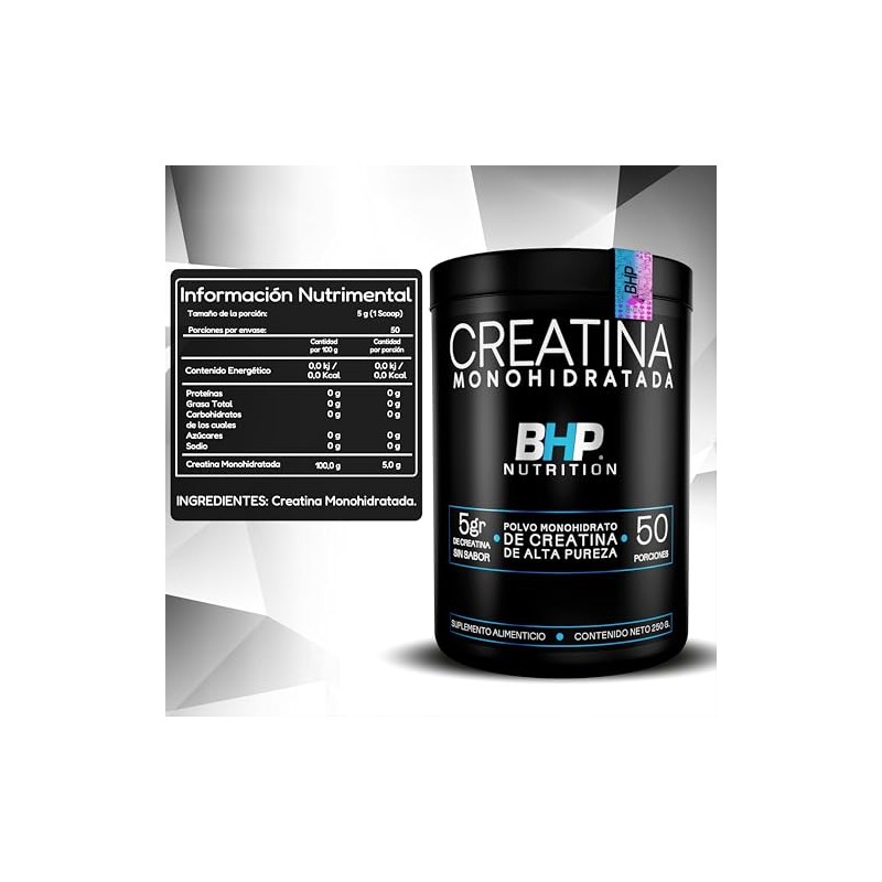 Bhp Nutrition - Bag Just Whey 500 Grs + Creatina