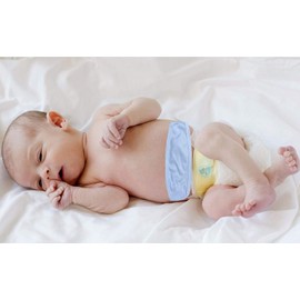 I&S Baby Newborn 3, 4, or 6 Value Packs Belly Button Cover Umbilical Cord Bandage Coverup Fajeros Comfort (One Size, 6-Pack Blues)