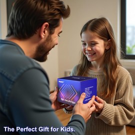 Heepulor Infinity Hyper Cube LED Light LED Controller with Stand, Controller Built-in 10 Mode Children Lamp - Cool & Creative Multicolor Decorative Mirror Art Desk Night Light (4Inchs Without APP)