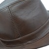 IFSUN Men & Women's Cowhide Jazz Hat Short Brim Leather