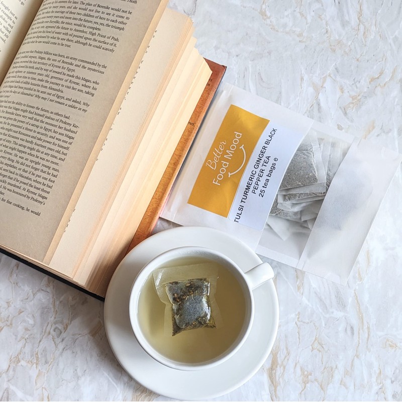Better Food Mood Tulsi Turmeric Ginger Black Pepper Tea Bags