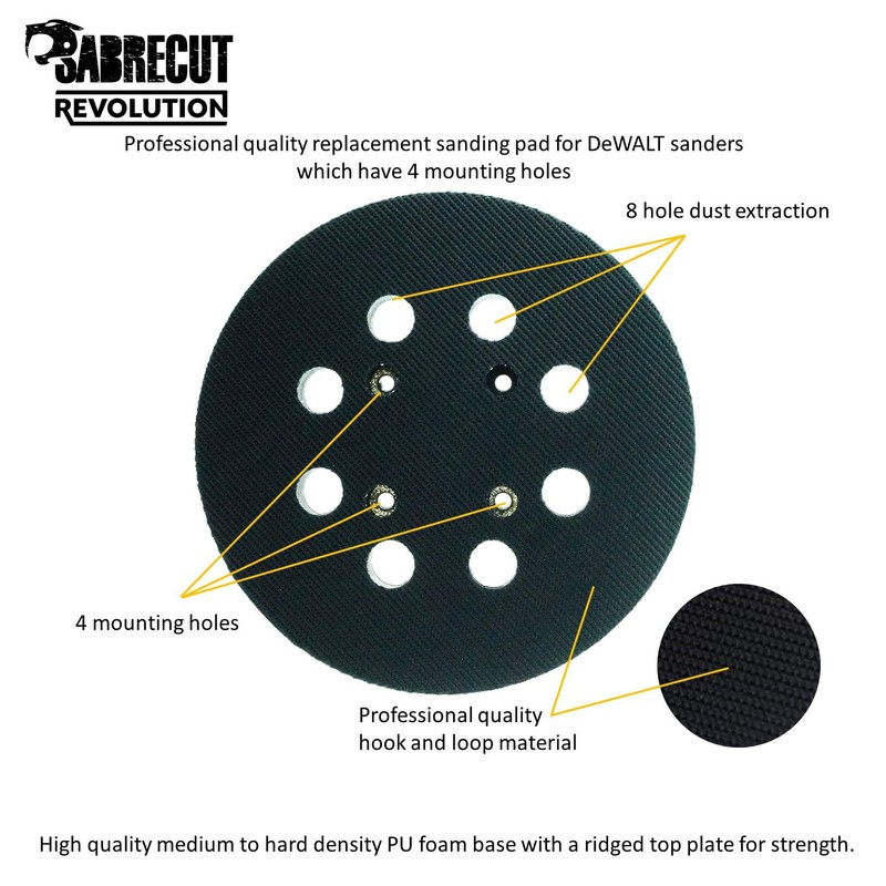 1 x SabreCut OSSCS003 125mm Medium 8 Hole Random Orbital