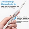 3Pcs Piercing Ball Grabber Tool Set Stainless Steel Diamond Tweezers