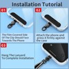 saxsion Cell Phone Lanyard Tab，Reliable TPU Material Phone Tether Tabs，Universal