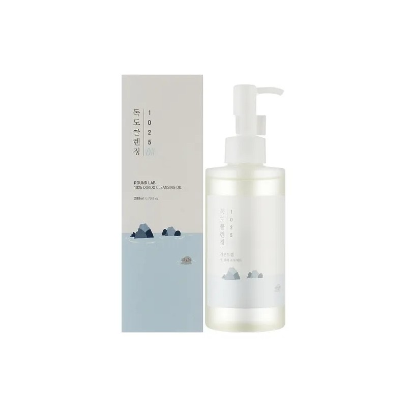 Aceite Limpiador Facial Round Lab 1025 Dokdo De 200ml