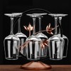 INMTIE 6-Hook Metal Wine Glass Holder Countertop Stemware Rack Tabletop