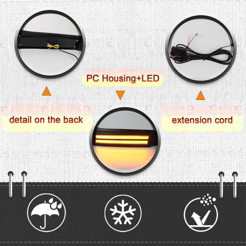 BINQIGOO LED Daytime Running Light Compatible with Toyota Tundra 2007-2013