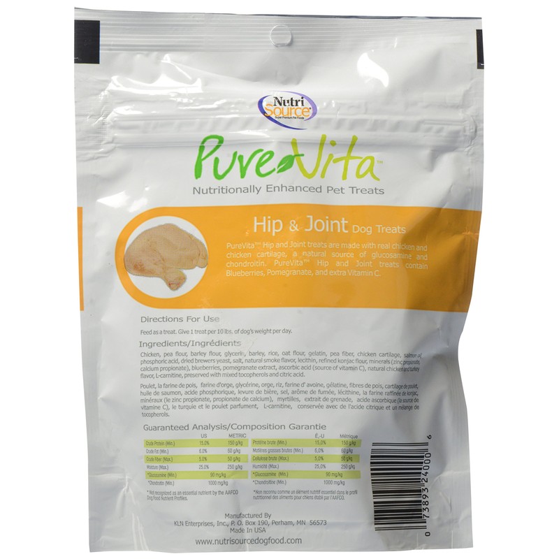 Pure Vita, Dog Treats, Hip & Joint, 6 Oz