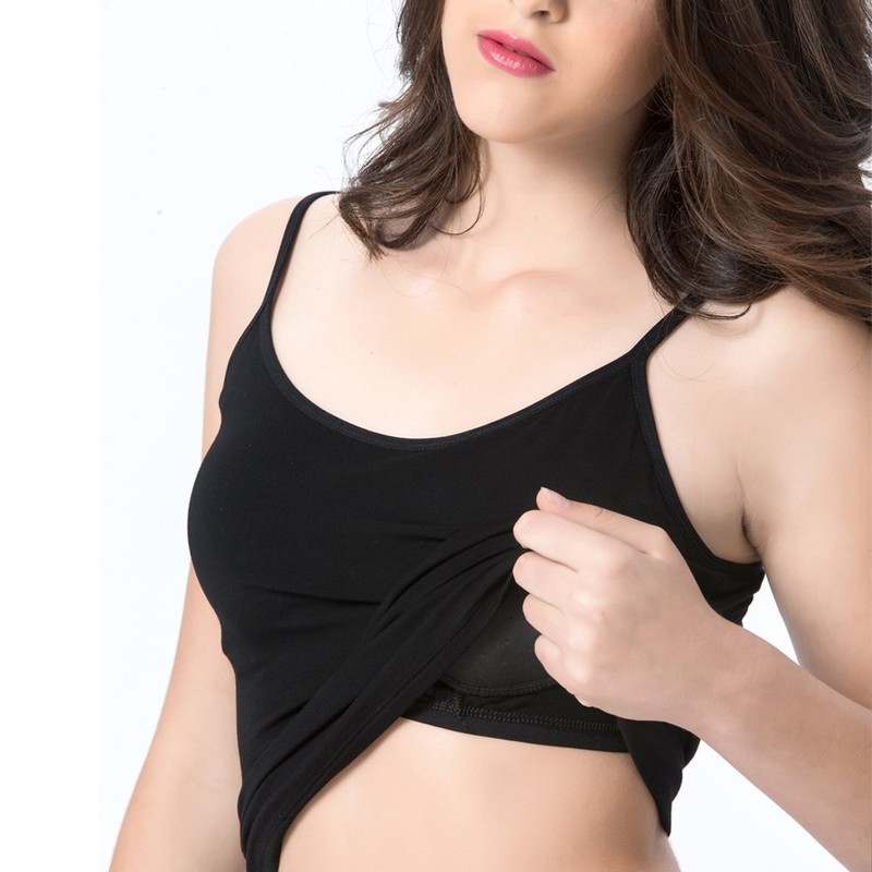 Ibeauti 3Pack Womens Camisoles Tops with Built in Padded Bra