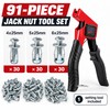 91-Piece Jack Nut & Rivet Gun Set for Metalworking –