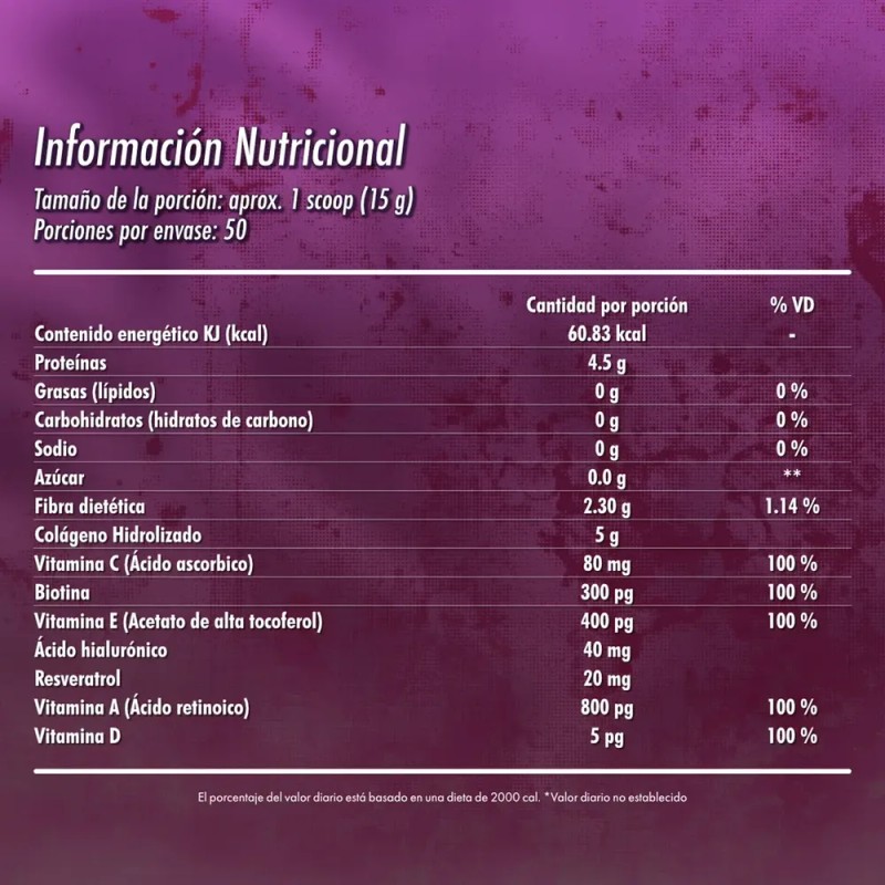 Colageno Hidrolizado Brutal Puro Y Acido Hialuronico 750g