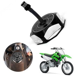 JFG RACING Dirt Bike Gas Cap,Motorcycle Gas Fuel Tank Cap with Breather Valve CNC for KX85 KX100 KX250 KX250F KX450F KX450 KLX450R KLX 110 KLX110 Dirt Pit Bike Black