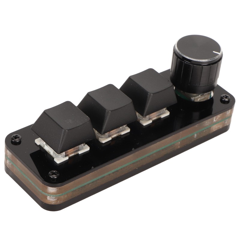 Mini 3 Key Keypad with Knob Custom Programming Hot Swappable
