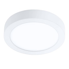 EGLO connect.z Fueva-Z Smart Home LED Bathroom Ceiling Light, Diameter 21 cm, ZigBee App and Voice Control, Light Colour (Warm White/Cold White), Dimmable, Metal Surface-Mounted Light, White, IP44