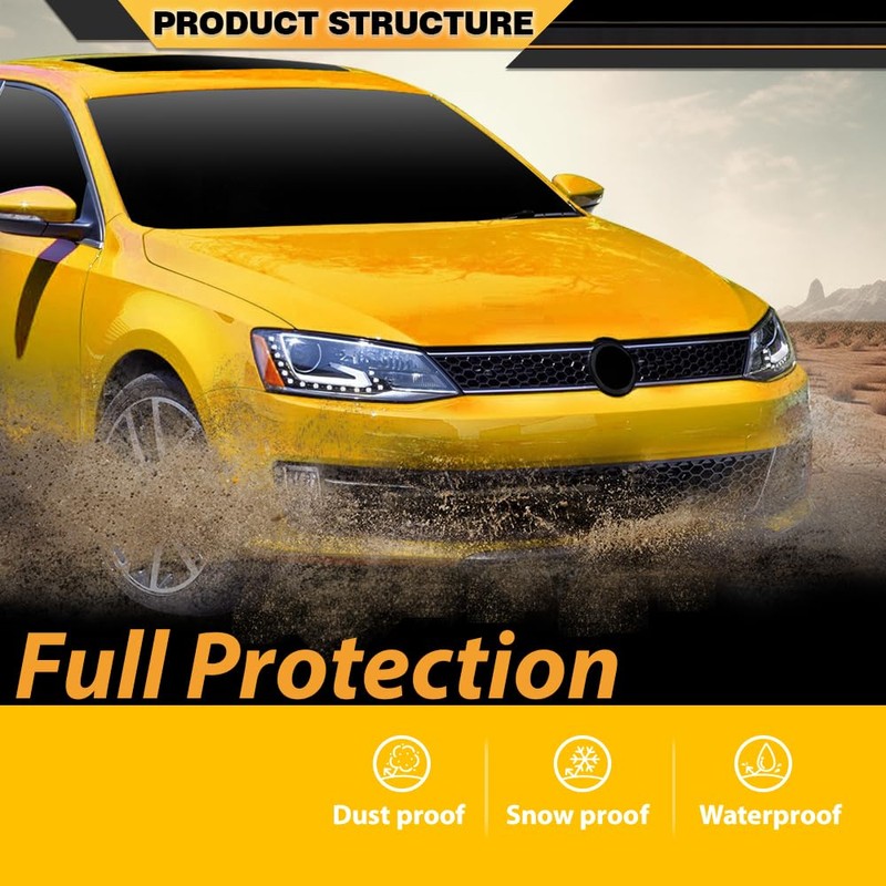 CNNELL Front Grille Trim Compatible with VW Jetta 2011-2014 Hex