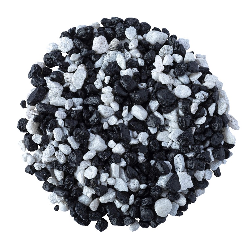 Glofish Aquarium Gravel, Black with White Fluorescent, 5-Pound Bag
