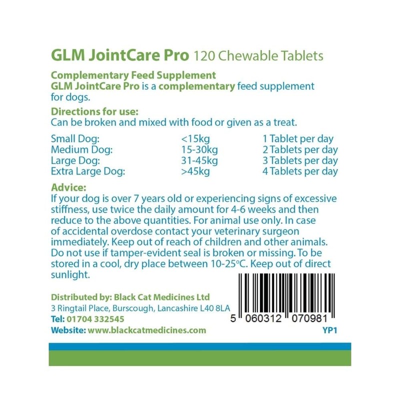 GLM Joint Care PRO for Dogs - 120 Chewable Tablets