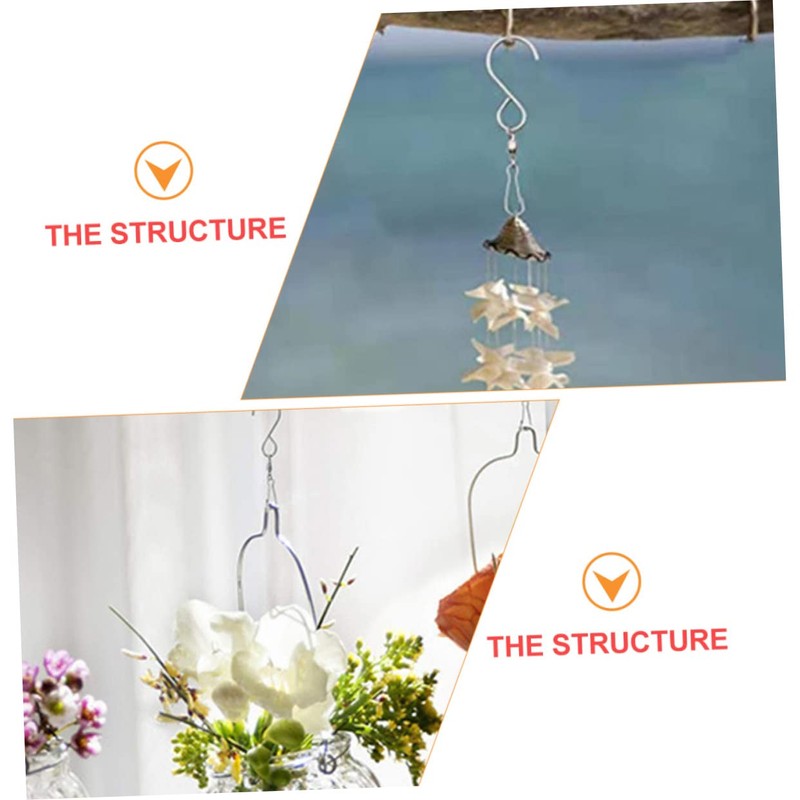 ULTECHNOVO 20pcs Stainless Steel Swivel Hooks Clips for Hanging Wind