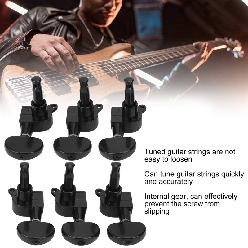 Strings Tuning Pegs 3 Left 3 Right Electric Guitar Locking