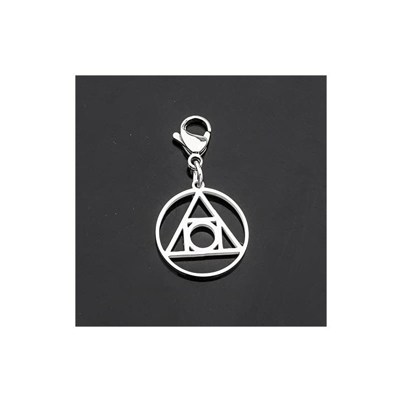 Sello hermético de la luz, símbolo de alquimia, joyería de