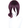 Reze Cosplay Wig Short Dark Purple Anime Cosplay Wigs with