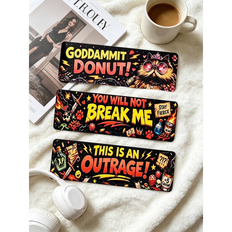 DCC Bookmark 3Pcs Funny Dungeon Book Crawler Reading Carl Merch