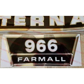 Aftermarket New Hood & Side Panel Decal Set for IH 966 Tractor International Farmall Decals