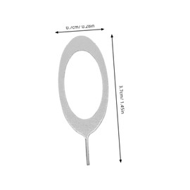 VILLFUL 100pcs Creative Sim Removal Silver Eject Tools for Smartphones and Tablets Safe Sim Card Openers Easy to Use Practical Accessory for Devices