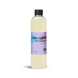Decyl Glucoside (8 Oz / 236 mL) Decyl Glucoside Mild Non-ionic Natural Surfactant Plant-derived, Biodegradable, and Gentle for all Hair Types Have Cleansing and foaming Properties by Talsen Chemicals