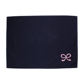 Placemat, Flower Ribbon, 11.8 x 15.7 inches (30 x 40 cm), Wrinkle Resistant, Easy Care Material