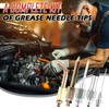 Grease Gun Needle Tip Kit,Grease Needle Kit Includes Rubber Tips