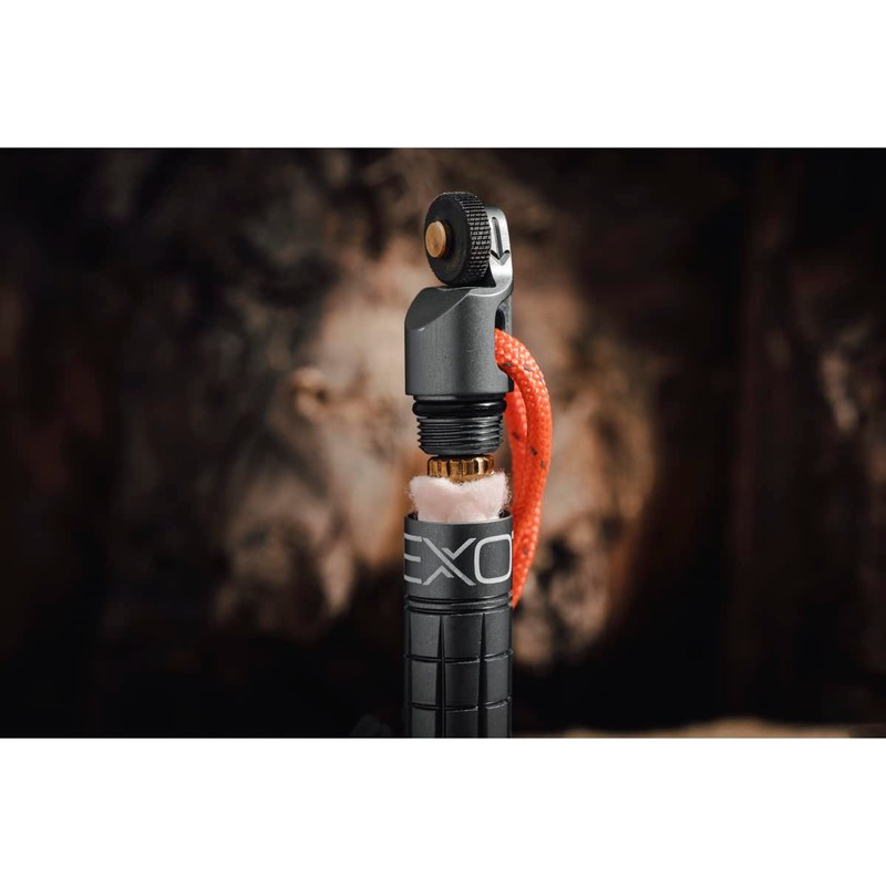 Exotac nanoSPARK Ultra-Compact Fire Starter with One-Handed Operation High-Spark Flint