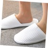 Outanaya 5 Pairs Disposable Spa Slippers Fluffy Hotel Slippers for