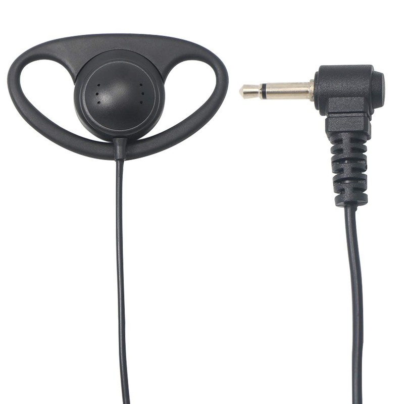 Auriculares de goma suave en forma de D de 3,5