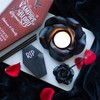 Black Rose Incense Holder - Gothic Stand for Ritual Space