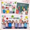 Lunmon 62 Pcs Hello Spring Bulletin Board Sets Spring Flower