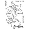 Jane Gill - Clear Singles Lily Sketch - Stamp, transparent