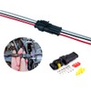QitinDasen 4 Set 3 Pin Waterproof Car Electrical Connectors, Sealed