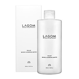 LAGOM Cellup Micro Cleansing Water Natural Vegan Micellar Fermented Face Wash with Chamomile Allatoin Moisturizing Herbal Facial Pore Cleanser Combination Oily Sensitive Dry All Skin 350ml 11.83oz