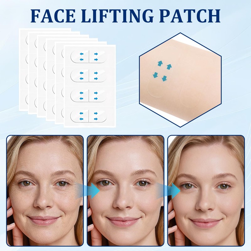Pack of 240 Face Lifting Tape, Lifting Stripes Face, Facelift